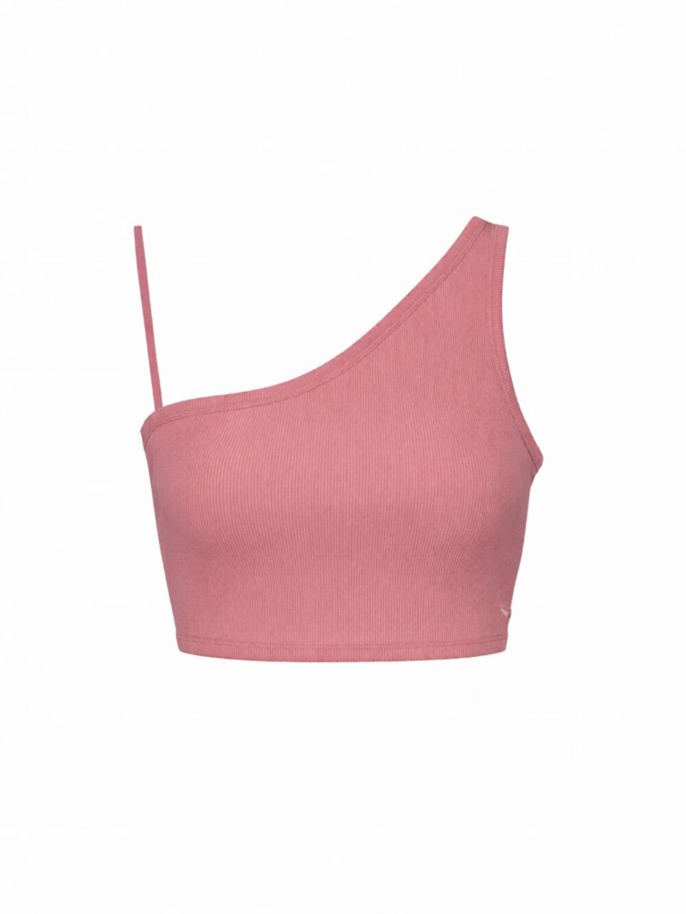 PINK Women's One Shoulder Crop Top Pink S